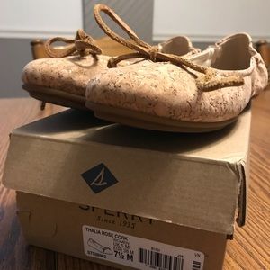 Sperry Thalia Rose Cork ballet flat shoes